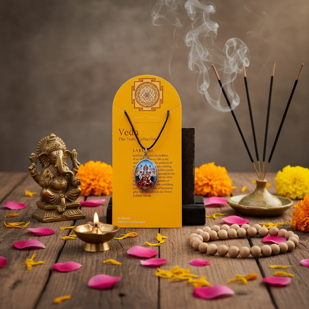 Lakshmi pendant  with Vedic items