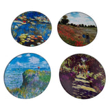 Monet Impressionism Paintings Bar Drink Glass Coasters Set of 4