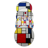 Mondrian Abstract Paintings Bar Drink Glass Coasters Set of 4