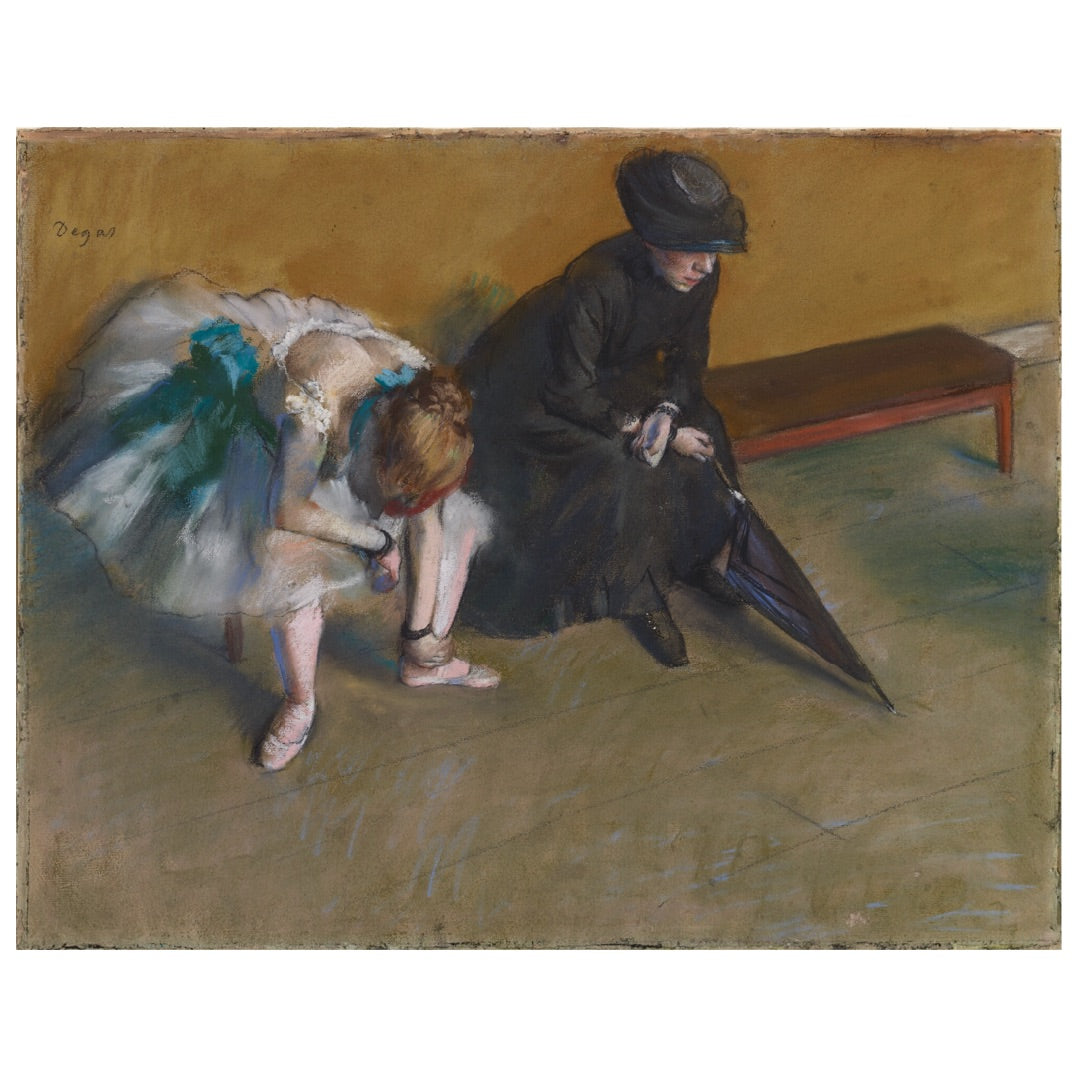 Degas Waiting L'Attente original painting at Norton Simon Museum