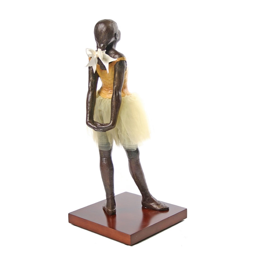 Back View Degas ballerina sculpture based on Little Dancer of Fourteen Years.