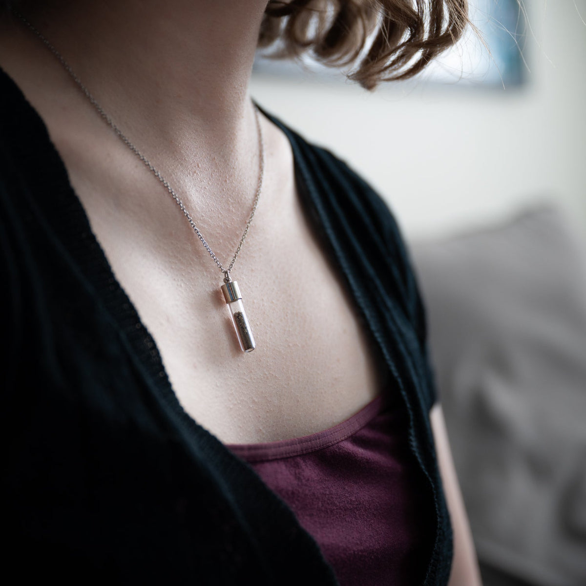 Dracula Soil Vial Necklace