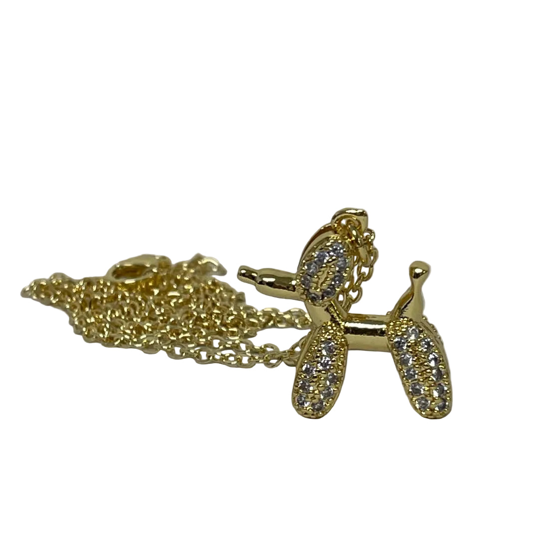 Dog necklace with bling, dog lover gift