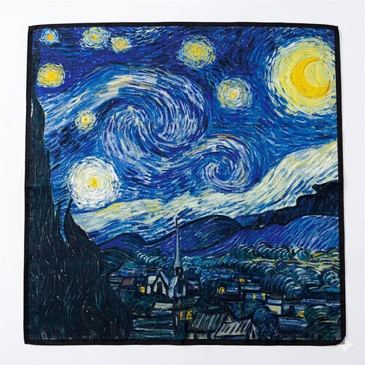 Van Gogh Starry Night faux silk scarf