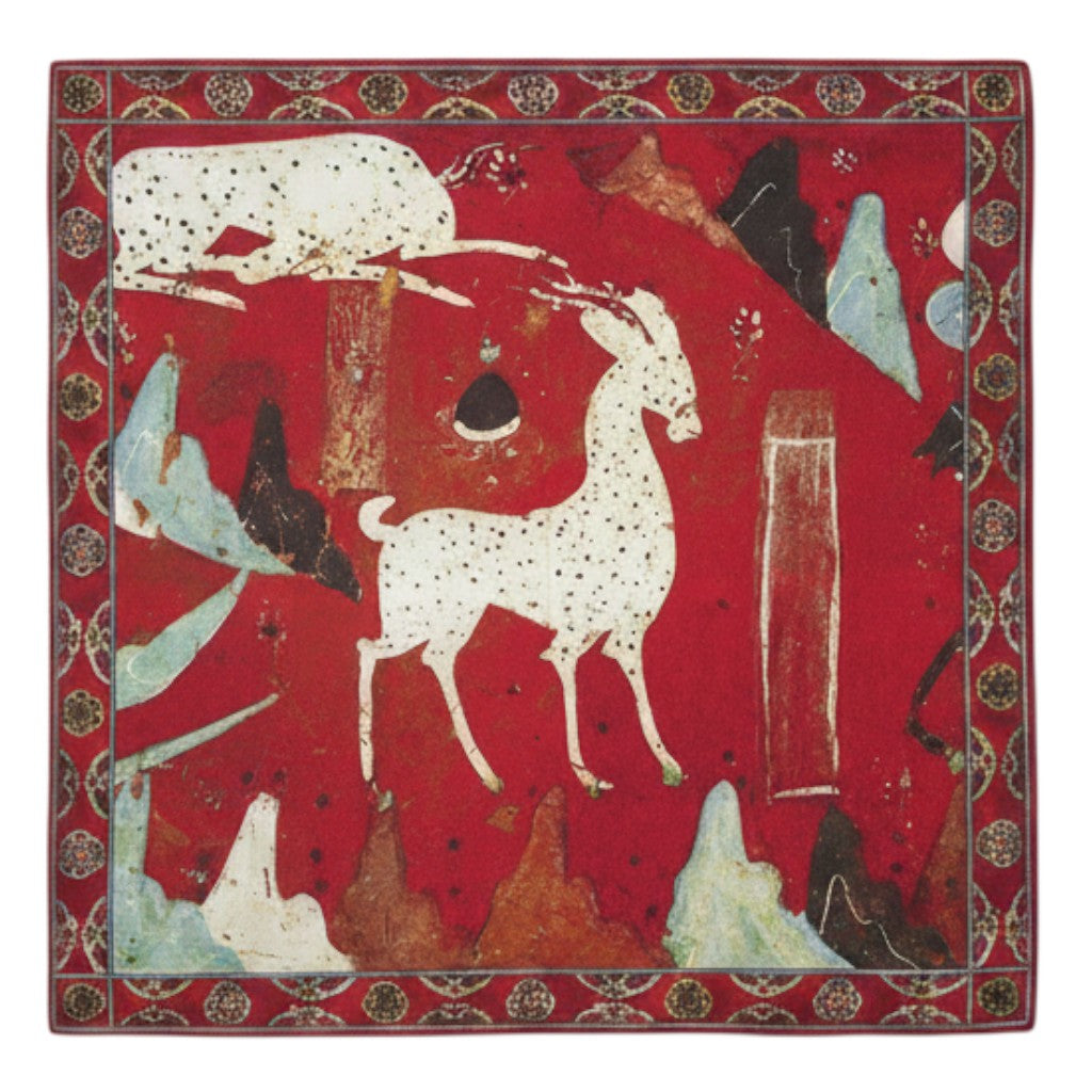 Dunhuang Nine Colored Deer museum art scarf