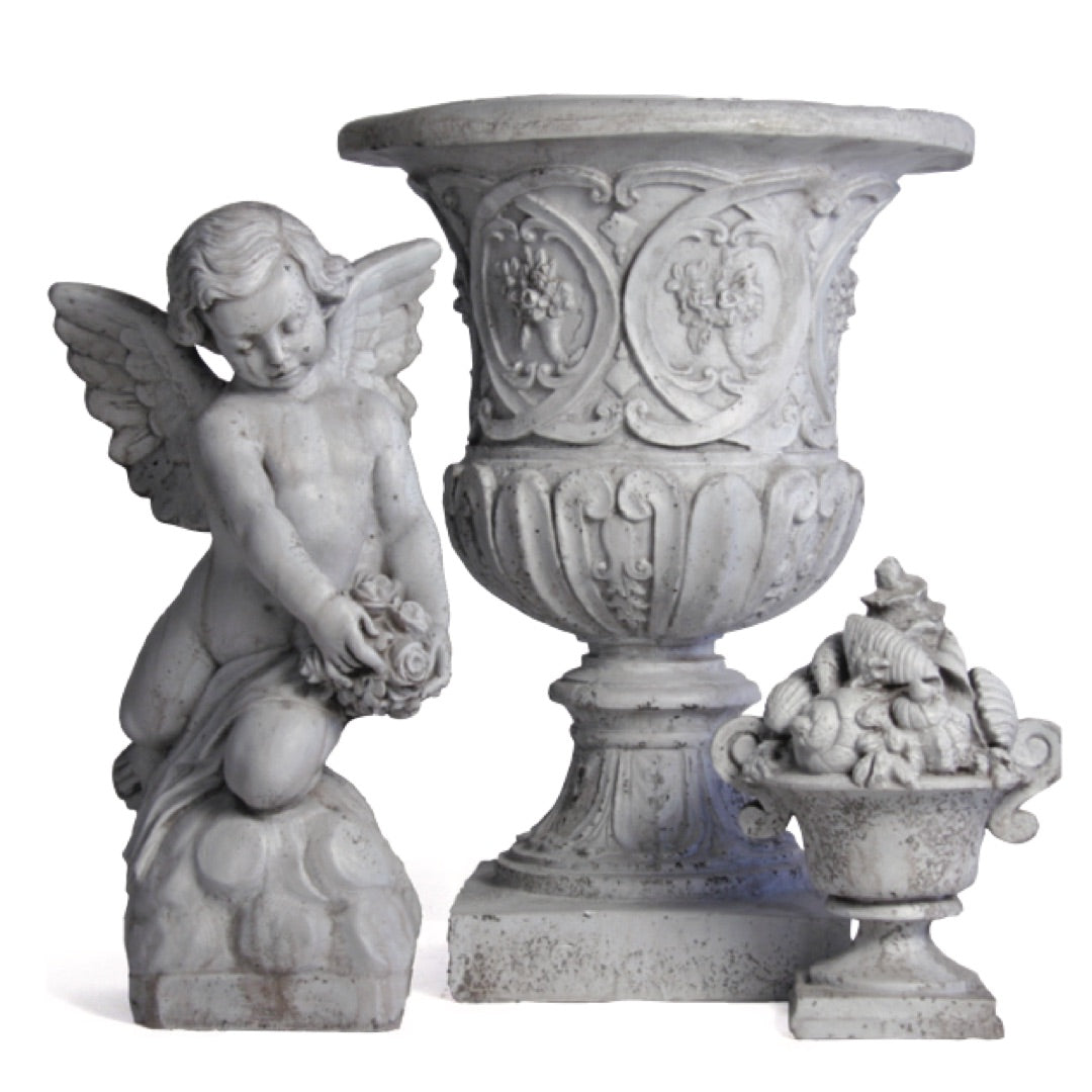 Woman Nude with Shell Statue Lifesize Garden Statuary 63H - Museumize.com