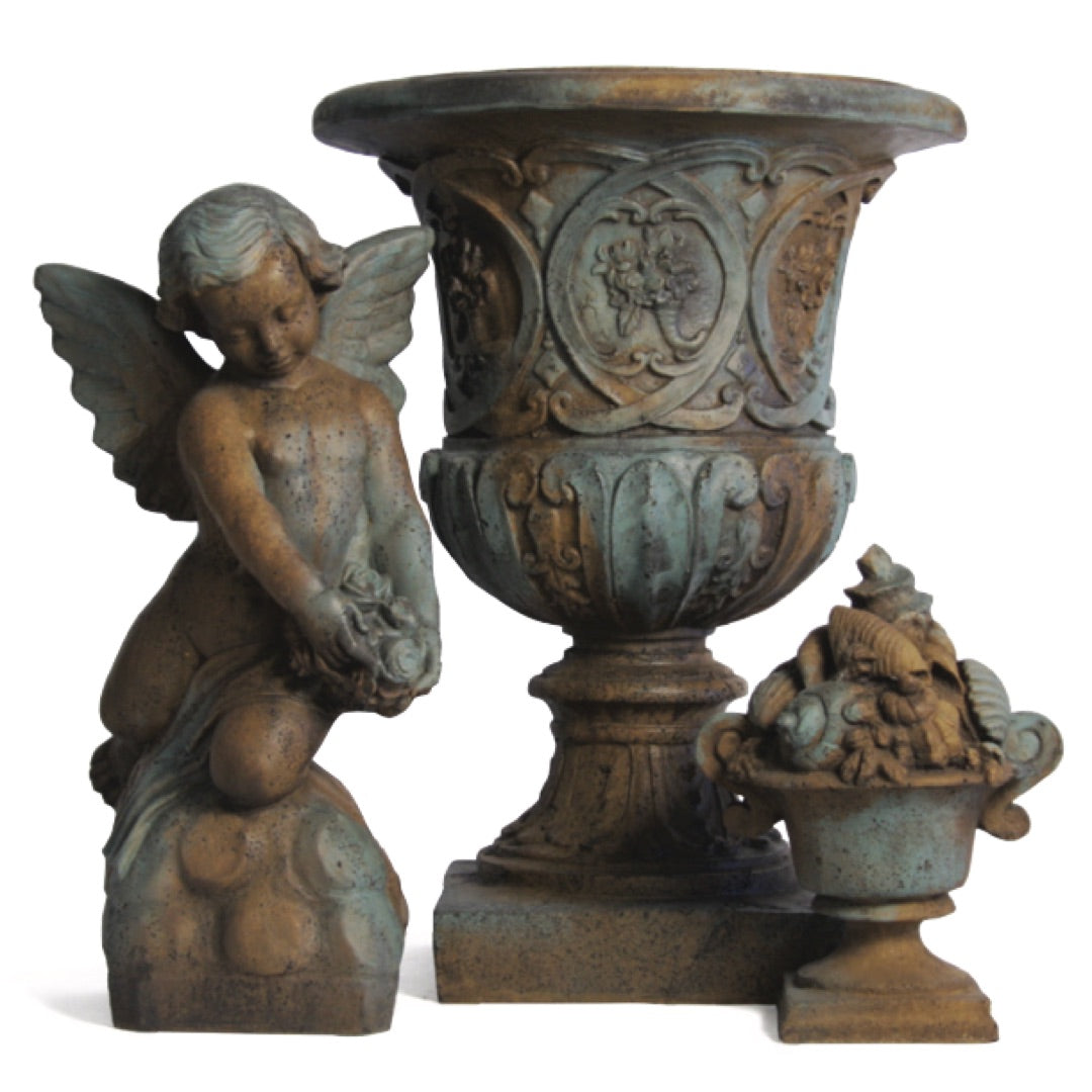 Woman Nude with Shell Statue Lifesize Garden Statuary 63H - Museumize.com