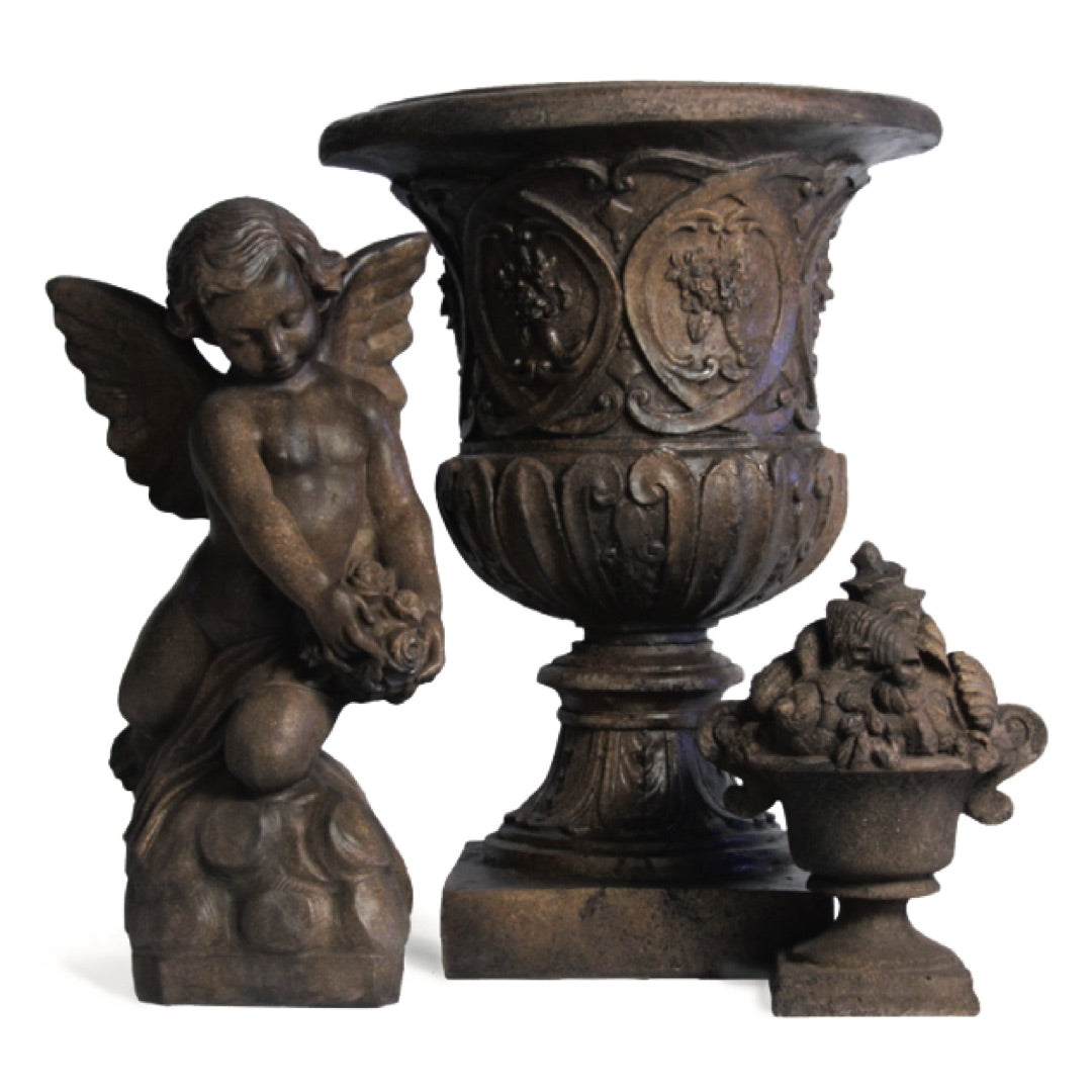 Woman Nude with Shell Statue Lifesize Garden Statuary 63H - Museumize.com