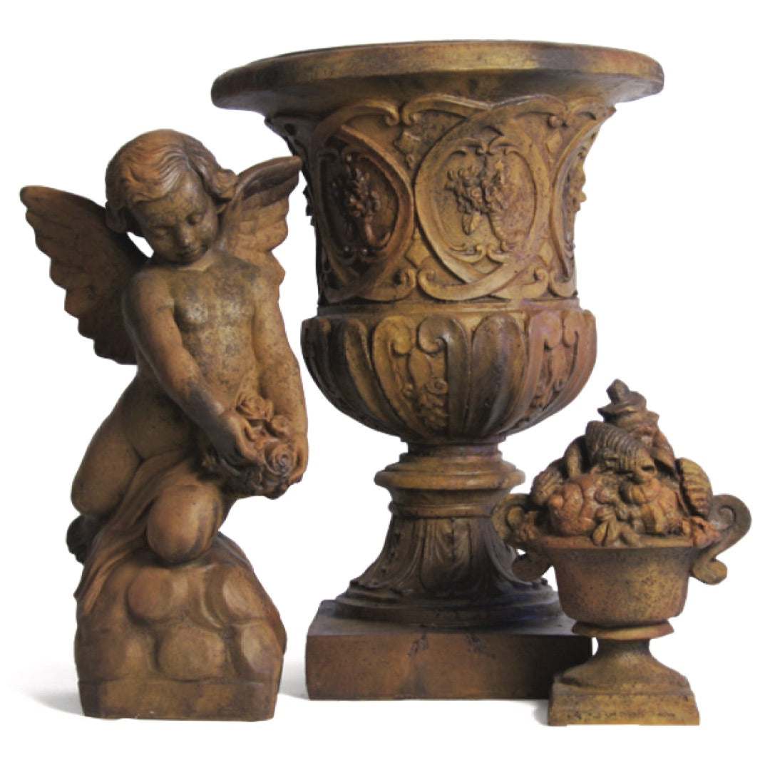 Woman Nude with Shell Statue Lifesize Garden Statuary 63H - Museumize.com