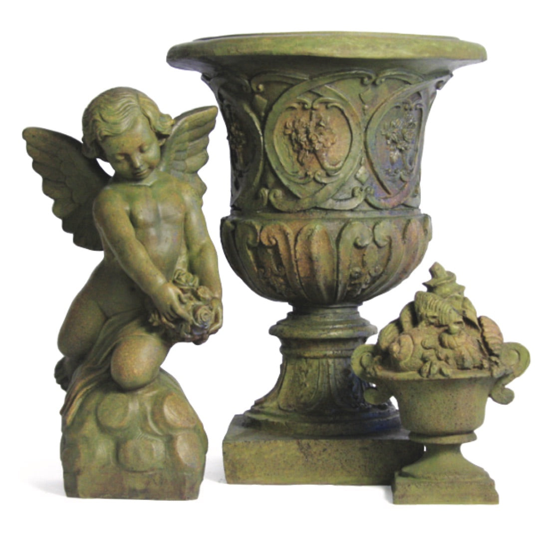 Woman Nude with Shell Statue Lifesize Garden Statuary 63H - Museumize.com