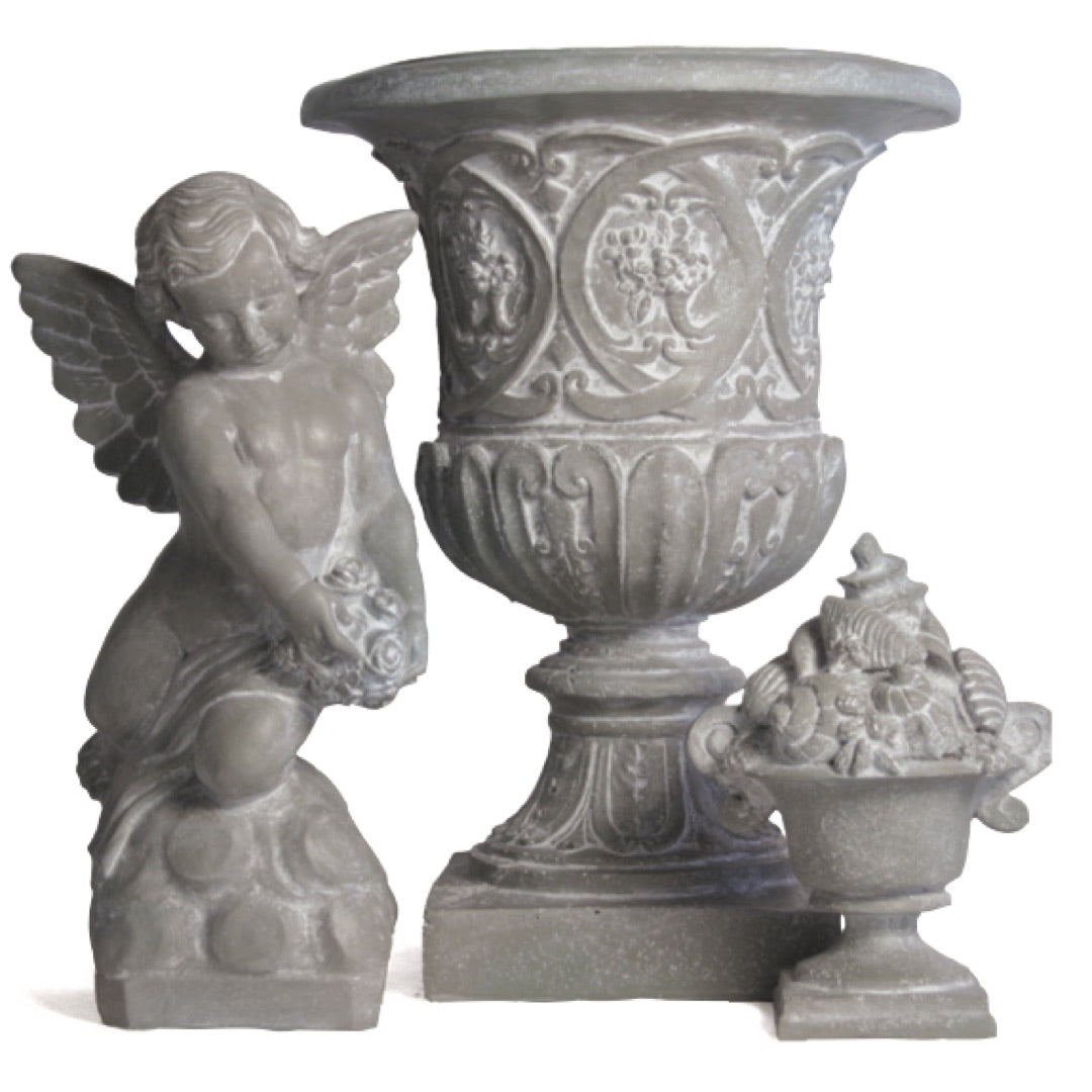 Woman Nude with Shell Statue Lifesize Garden Statuary 63H - Museumize.com