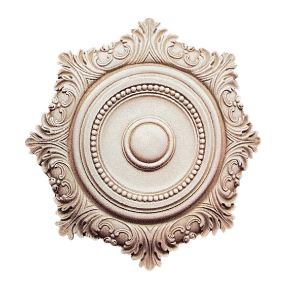 Wall Plaques - Acanthus Octagon Round Wall or Ceiling Medallion 16H x 16.25W