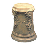 Round Column Lions And Flowers Victorian Cocktail Table Base 17.25H