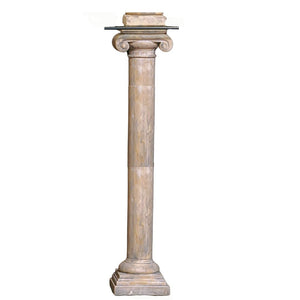 Empire Ionic Capital Column Pedestal Base for Glass Top 44H