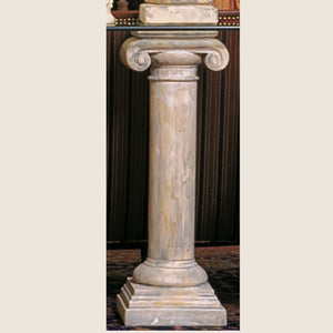 Empire Ionic Capital Column Pedestal Base for Glass Top 29H