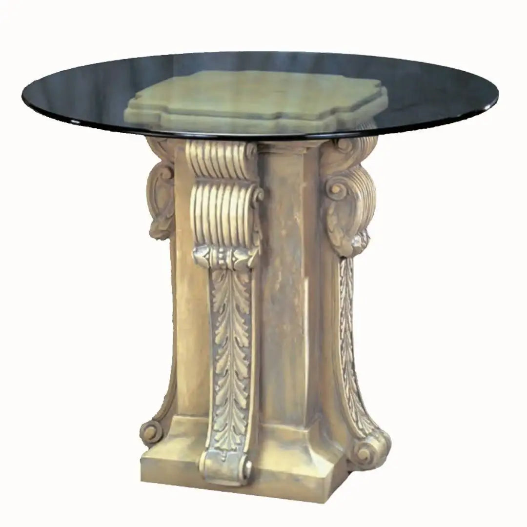 Corbel Four Side Column Dining Table Base 29H Classical Home Decor ...