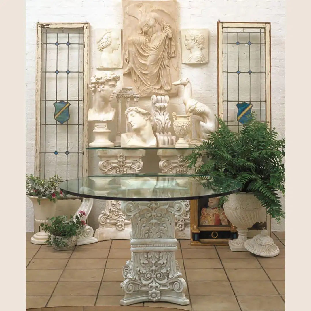 Columbn Base Table Column Table Bases for Glass, Classical Greek Home Decor – Museumize.com