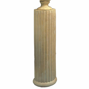 Architectural Straight Fluted Column Display with Round Base 38.5H