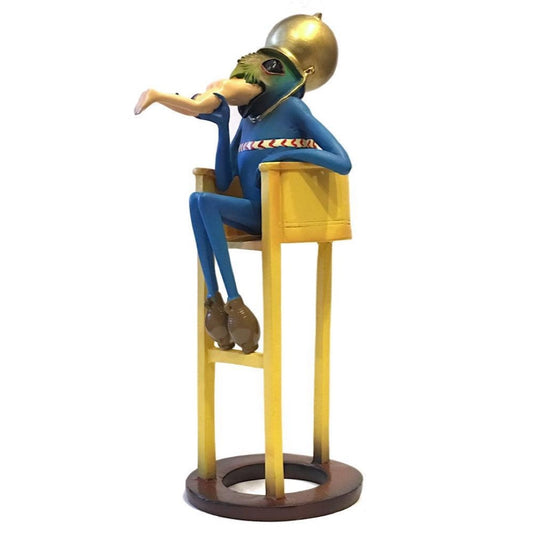 Devil On Night Chair Eating Human Statue by Hieronymus Bosch JB07 Parastone - Museumize.com
