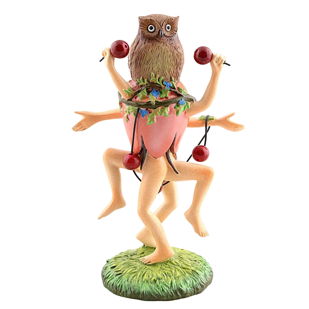 Owl-headed dancer figurine with many legs from Hieronymus Bosch, Parastone JB28 sculpture.