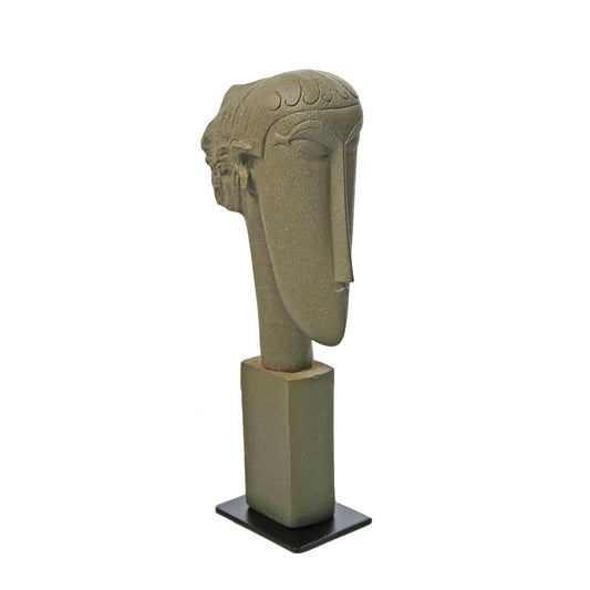 Modigliani elongated head statue