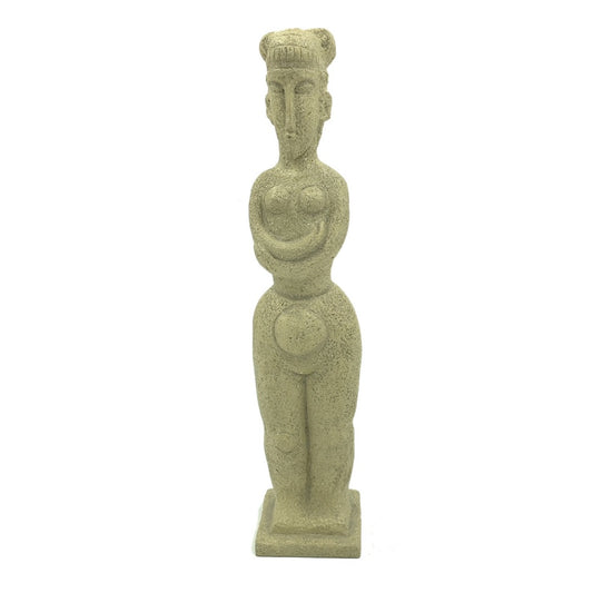 Modigliani Full Figure Woman Nude Abstract Desk Statue Caryatid 11H - Museumize.com