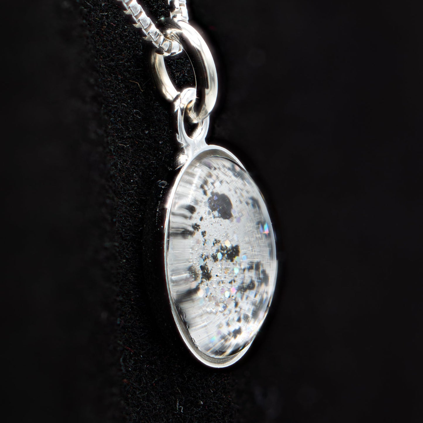 Nebula Fire Pendant - Birth of the Solar System Necklace - Allende Meteorite