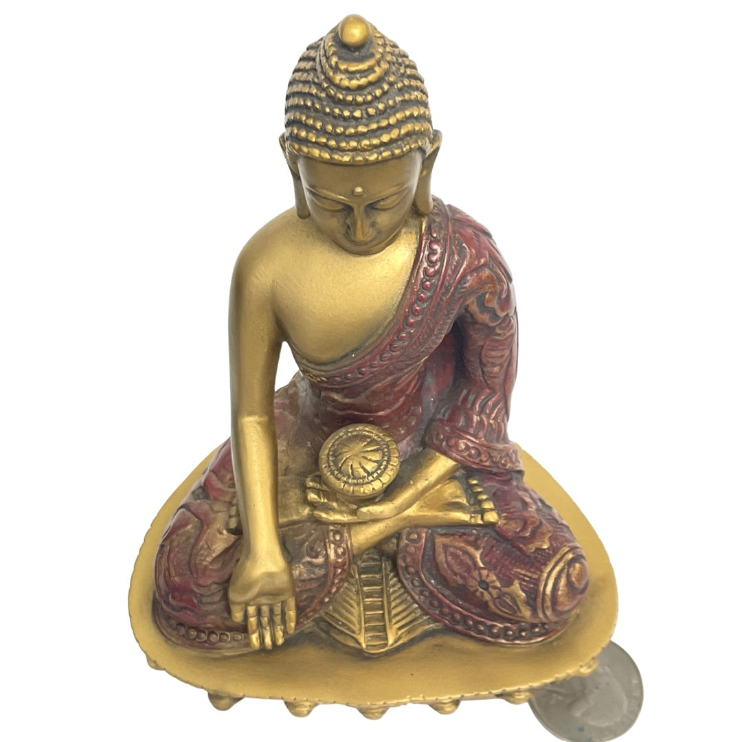 Top view of wish giving buddha figurine