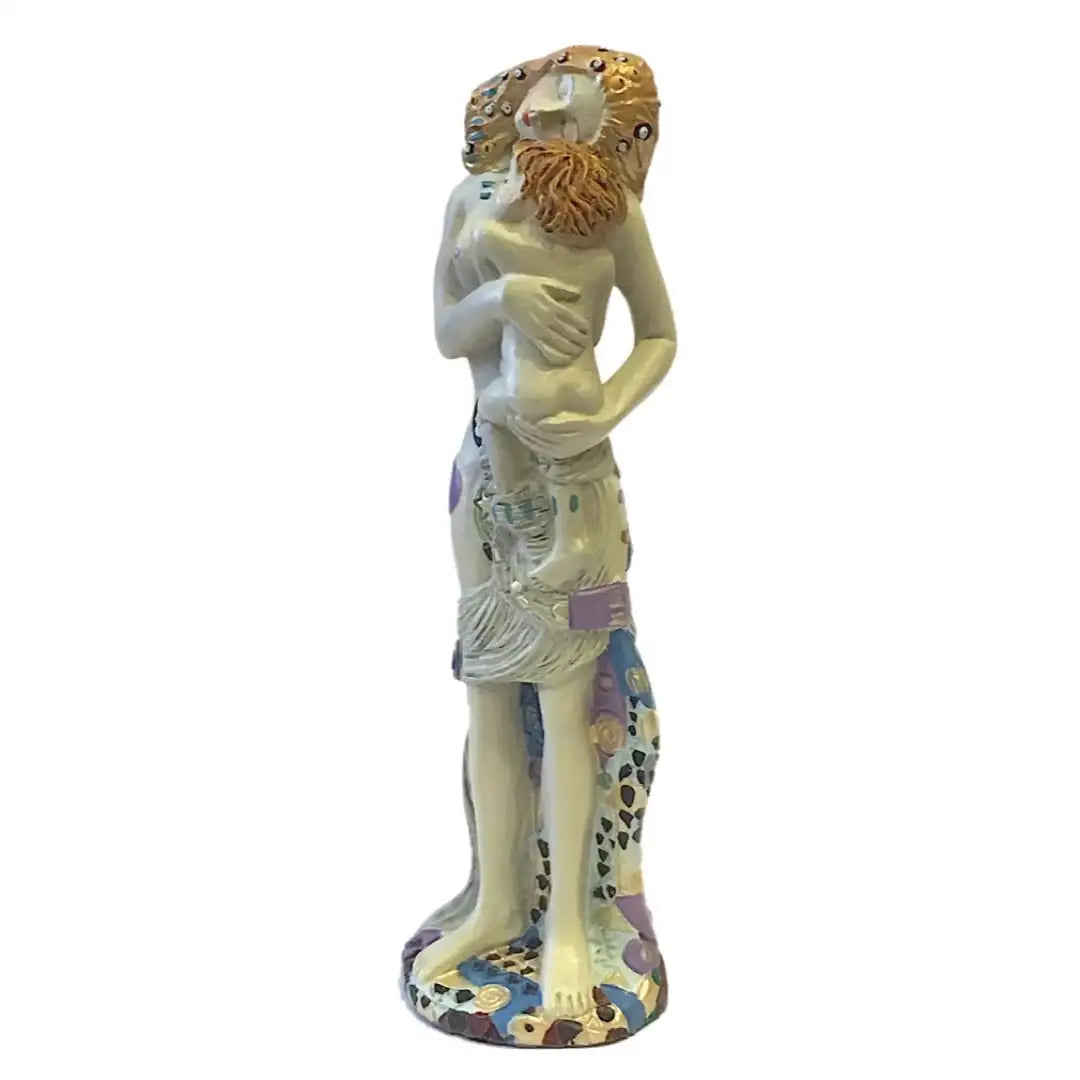 Klimt mother and baby small resin figurine gold finish Cake Topper