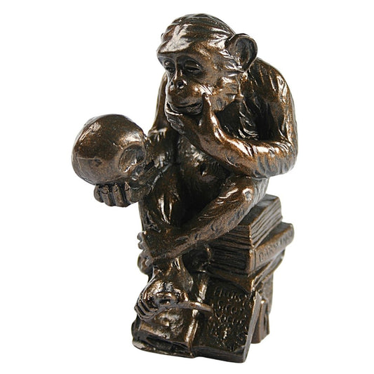 Monkey with Skull replica miniature affordable gift. Pocket Art.