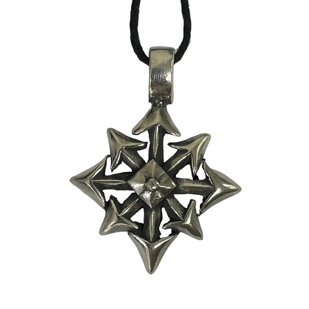 Chaos シルバーネックレス Chaos Symbol Necklace - Eight-Arrow Chaos Star – Museumize.com