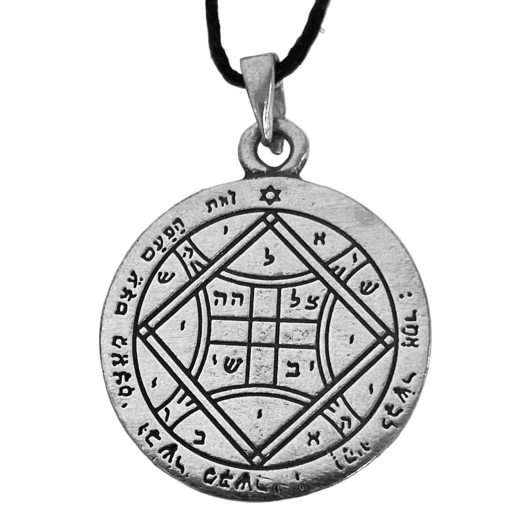 Talisman to bring back loved ones necklace PDP-6130, lead-free pewter Fourth Pentacle of Venus