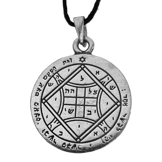 Talisman to bring back loved ones necklace PDP-6130, lead-free pewter Fourth Pentacle of Venus