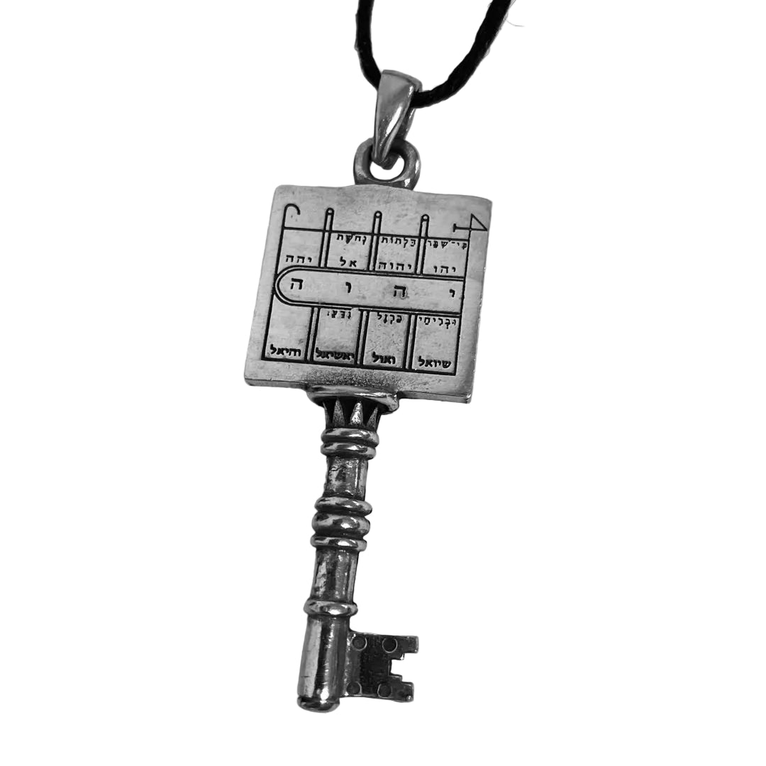 Talisman for removal of barriers necklace PDP-6131, lead-free pewter First Pentacle of the Moon