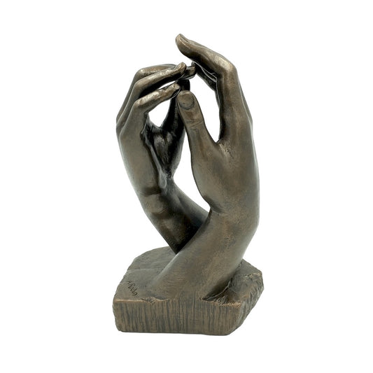 Rodin Cathedral Clasping Hands Gesture of Togetherness Statue – Large (RO17) - Museumize.com