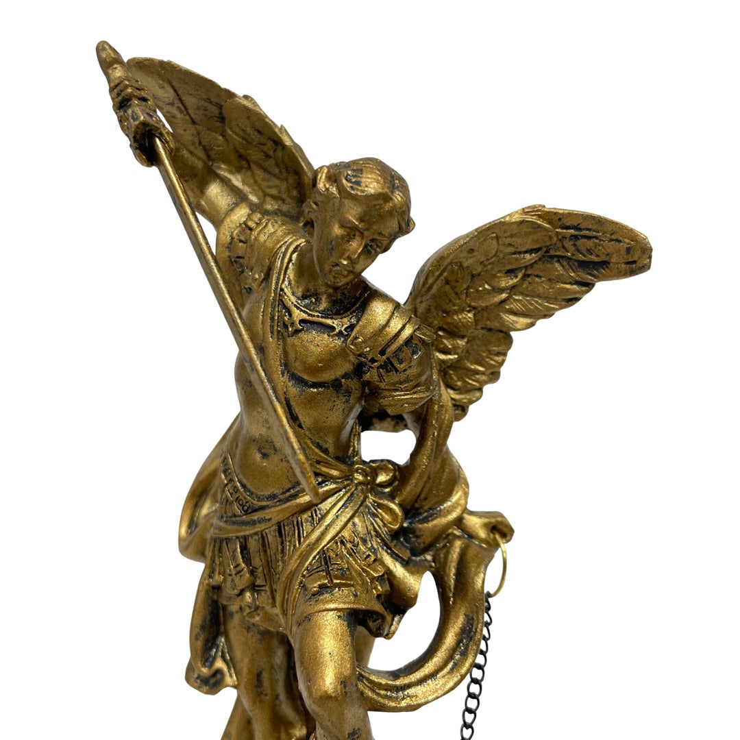 Archangel Michael Statue, Slaying the Devil Miniature