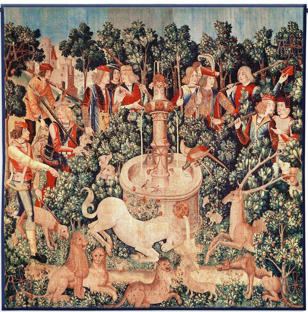 Medieval Hunt of the Unicorn is Found Wall Tapestry, Assorted Sizes - Museumize.com