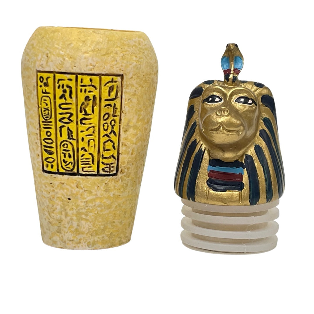 Egyptian Canopic Jar Set, Miniature Set for Learning
