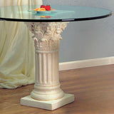 Fluted Corinthian Classical Column Dining Table Base 28.75H