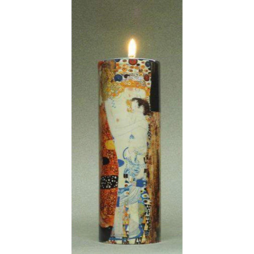 Klimt Mother and Child Three Ages Motherhood Gift Tealight Candleholder 5.75H - Museumize.com