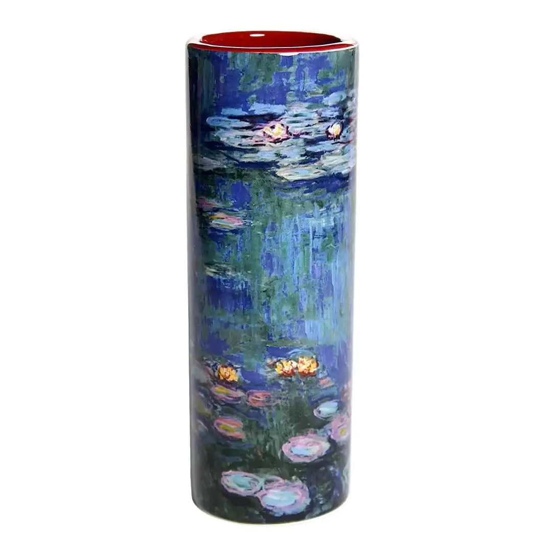 Small museum art vase featuring Claude Monet Water Lilies artwork