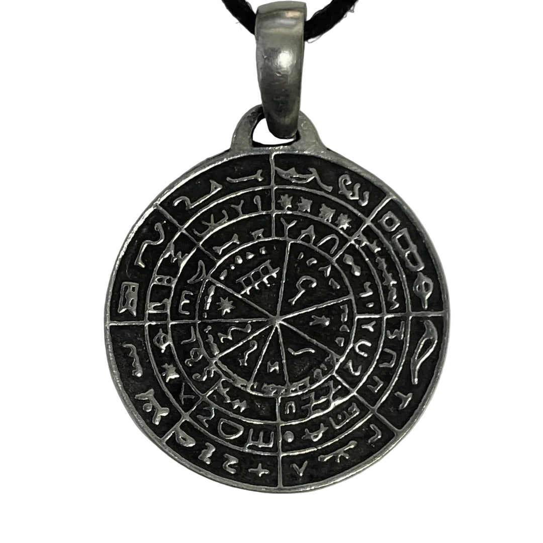 Divination Disk of Pergamon pendant, convex side with concentric magical inscriptions