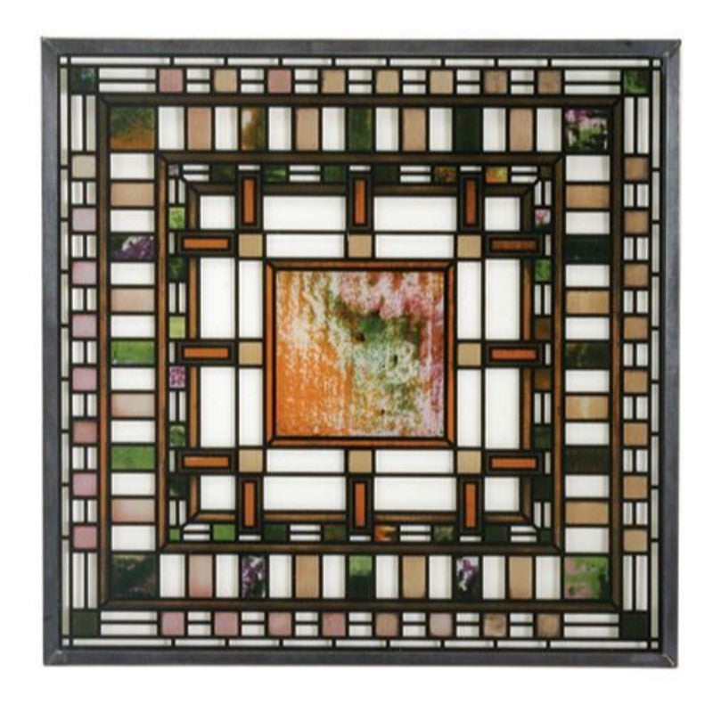 Frank Lloyd Wright D.D.M. Pier Cluster Laylight Stained Glass