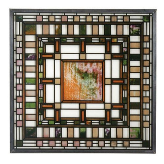 Frank Lloyd Wright D.D.M. Pier Cluster Laylight Stained Glass