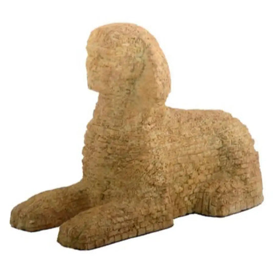 Great Sphinx Human Headed Lion at Giza Miniature Statue Weathered 6.75L