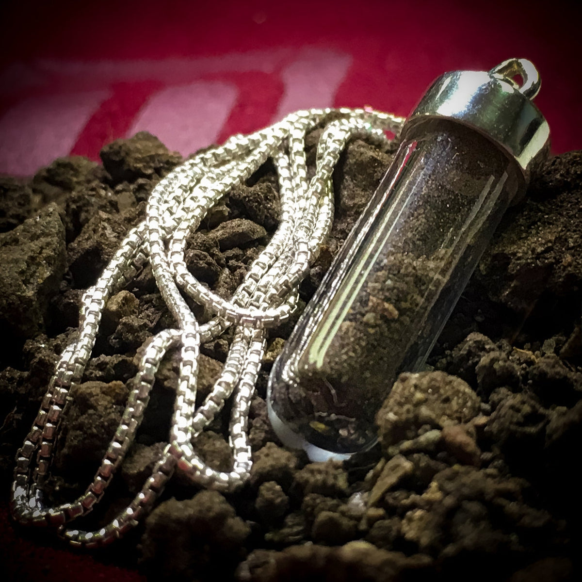 Dracula Soil Vial Necklace
