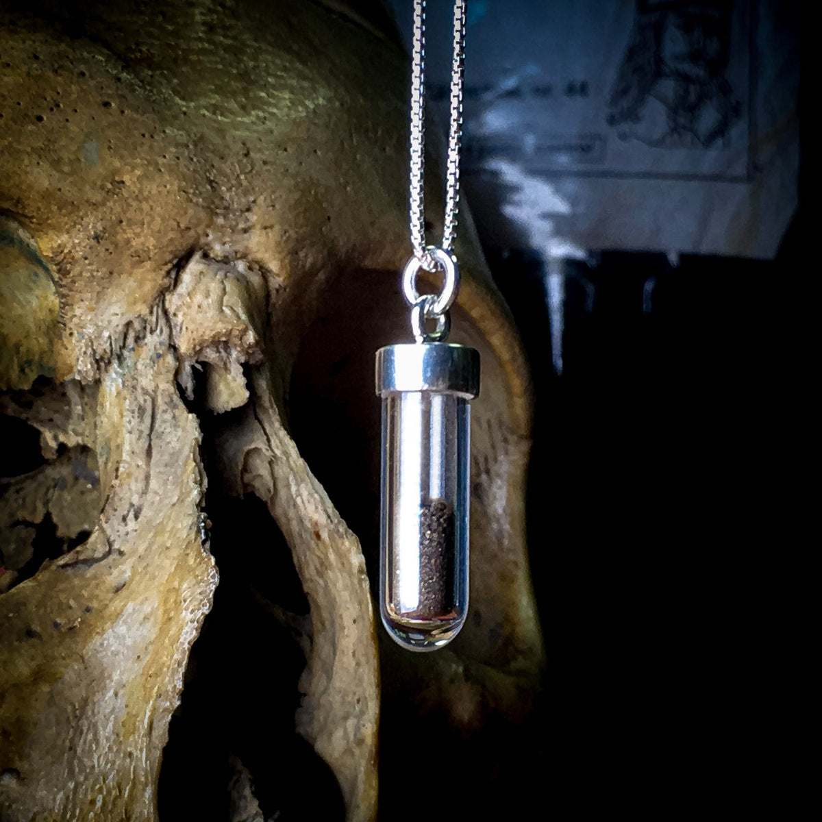 Dracula Soil Vial Necklace