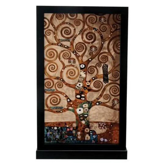Tree of Life Stained Glass with Base by Klimt 12.1H