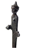Etruscan Man with Hat Thin Statue, Etruscan Art Collection 13.5H