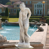 Female The Bather Neoclassical Garden Statue by Allegrain 34H